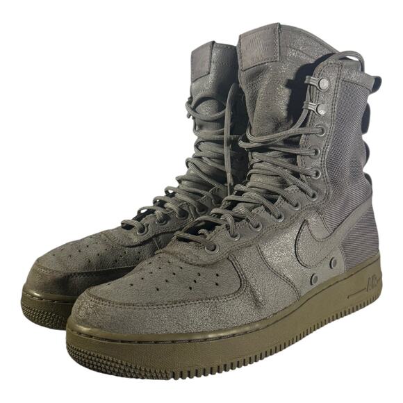 Nike Other - Nike Men's SF AF1 QS Dust 903270 001 Size 10 High Top Boots Gray